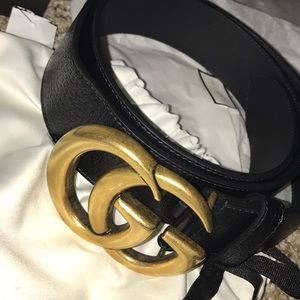 Gucci calfskin double G belt
